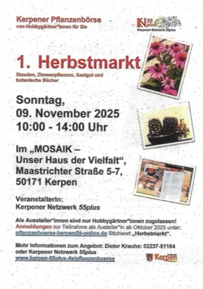 1.Herbstmarkt Kerpen 09.11.2025